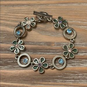 M4M silver plated toggle bracelet